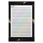 Prismatic Accent Collection Custom Stationery