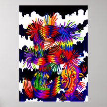 Prismatic Dragon Poster