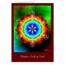 Prismatic Pool of Soul Greeting Cards
