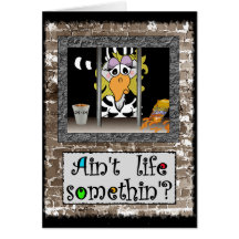 Prison card: Female jailbird