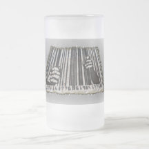 PRISON JAIL BAR CODE COFFEE MUG