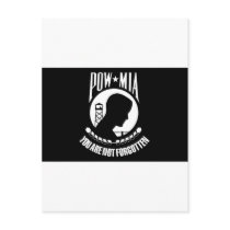 Prisoner of War - Missing in Action Postcard