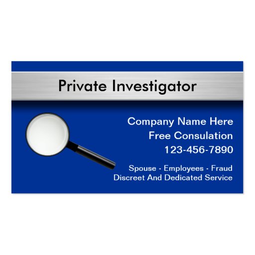 Detective Business Card Templates create your own detective business cards Detective Business Card Templates create your own detective business cards