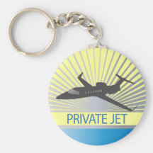 Private Jet Key Chain