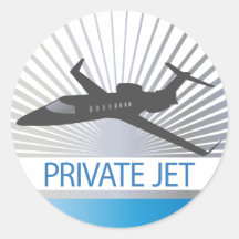 Private Jet Stickers