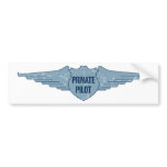 Private Pilot Blue Wings bumper stickers