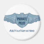 Private Pilot Blue Wings Refrigerator Magnets