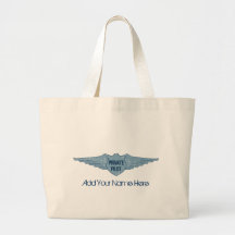 Private Pilot Blue Wings Tote Bag