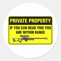 Private Property Sticker