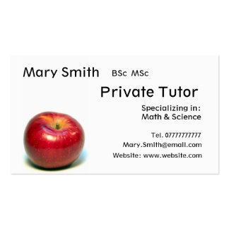 Sample+Tutor+Business+Cards Private Tutor Business Cards, Private Tutor Business Card Designs