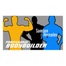 Pro Bodybuilder Posing Business Card