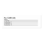 Pro-CARD (LD) business cards