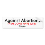 Pro-Choice Sticker Bumper Stickers