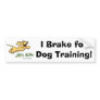 Pro Dog Training Bumper Sticker