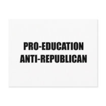 Pro-Education Anti-Republican Postcards