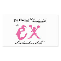 Pro Football Cheerleaders Business Cards