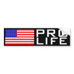 Pro-Life American Bumper Stickers