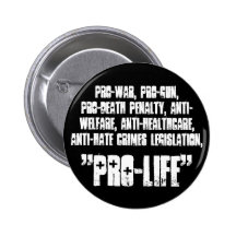 "Pro-life" button