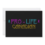 PRO-LIFE CANADIAN invitations