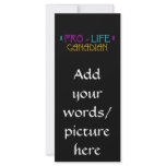 PRO-LIFE CANADIAN rack cards