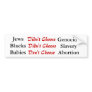 Pro Life Facts Bumper Sticker