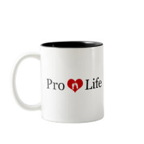 Pro-Life Heart and Baby Feet (Light) Mug