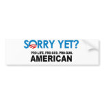 Pro-life. Pro-God. Pro-Gun American bumper stickers