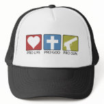 Pro Life, Pro God, Pro Gun hats