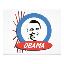 Pro-Obama Retro Gifts Invitations