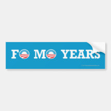 Pro-Obama sticker Fo Mo Bumper Sticker