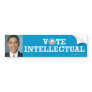 Pro-Obama sticker Intellectual Bumper Sticker