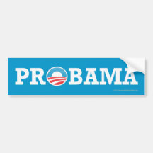 Pro-Obama sticker PrObama Bumper Sticker