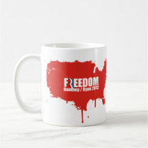 PRO-ROMNEY - ROMNEY RYAN ARE FREEDOM -- .png Mug