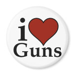 Pro Second Amendment: I Heart Guns magnets