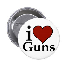 Pro Second Amendment: I Heart Guns Pins