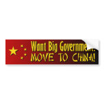 Pro Tea Party - Anti Big Government bumper stickers
