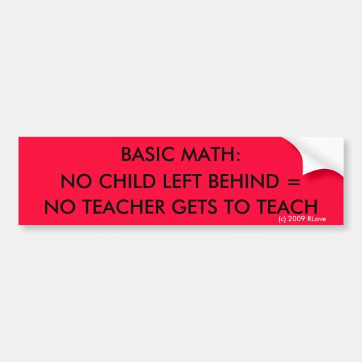 No child left behind essay
