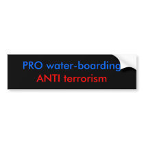 PRO water-boarding Bumper Stickers