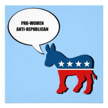 Pro-Women Anti-Republican Custom Announcements