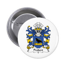 Probert Family Crest Pinback Buttons