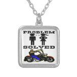Problem Solved Biker #002 Custom Necklace