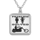 Problem Solved Biker #003 Custom Necklace
