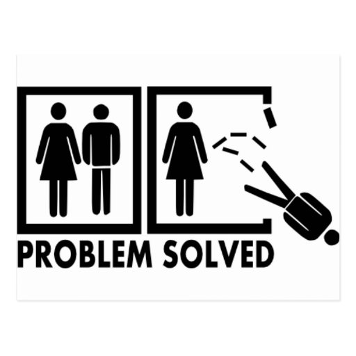 Problem solved - Man Post Card