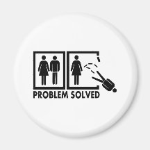 Problem solved - Man Refrigerator Magnet