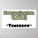 Procrastinators posters