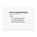 PROCRASTURBATION postcards