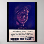 Produce For Victory! Print