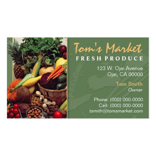 Produce Market Business Card