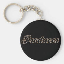 Producer Baseball Style Keychain