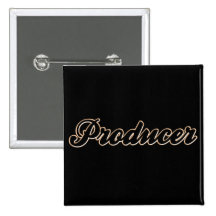 Producer Baseball Style Pinback Button